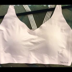 Nautical sports bra